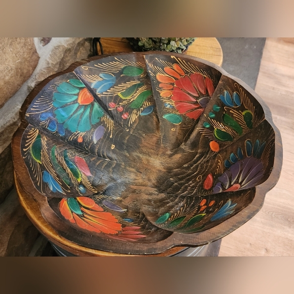 Vintage Handpainted Large Bowl - Picture 2 of 6